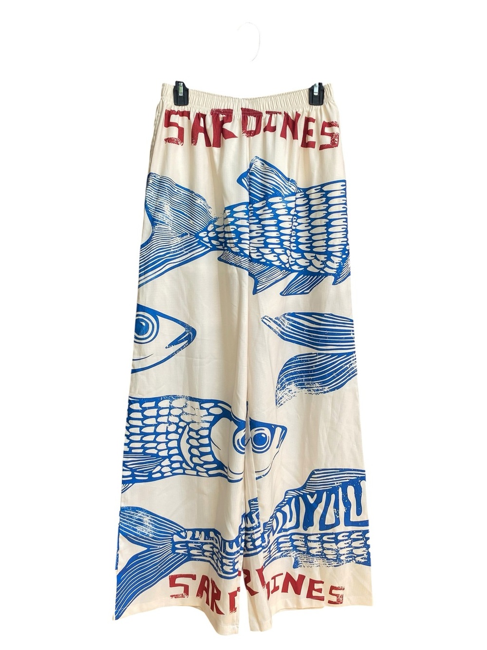 New Viral Nice To Meet You Sardine Pants Wide Leg High Rise Size Medium Blue